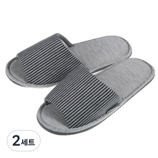 베이스알파에센셜 소프트 쿠션 거실화, 차콜, 2세트 차콜, 2세트