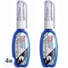 Pentel 飛龍文具 易壓迷你修正液 ZL102, 4個
