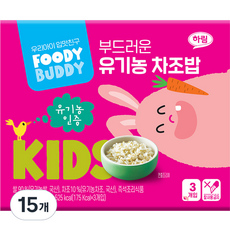 푸디버디 부드러운 유기농 차조밥 3p 차조밥 × 140g × 15개 섬네일