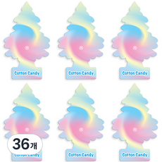 리틀트리 방향제 본품 5g, 36개, 코튼 캔디