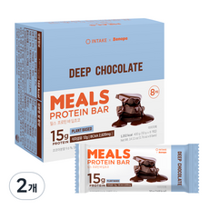 인테이크 밀스 프로틴 바 딥초코, 400g, 2개
