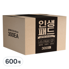 인생패드 반려동물 배변패드 절약형 20g, 1개입, 600개 - 강아지배변패드20g