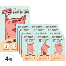 이너프 보니벨 3STEP 콜라겐 돼지코팩, 5개입, 4개