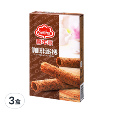 喜年來 咖啡蛋捲 歷年來的暢銷之選, 64g, 3盒