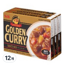 에스앤비 골든카레 매운맛, 220g, 12개