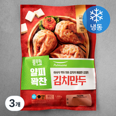 풀무원 얇은피 꽉찬속 김치만두 (냉동)