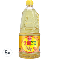 오뚜기 2배 양조식초, 1.5L, 5개