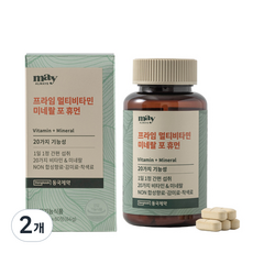 동국제약 프라임 멀티비타민 미네랄 포 휴먼 84g, 60정, 2개