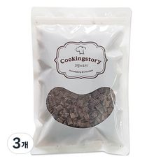 쿠킹스토리 칼리바우트 다크 청크초콜릿 초코칩, 400g, 3개