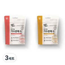 오리얼 반려동물 가수분해 츄 건조간식, 90g, 3세트 - 가수분해츄