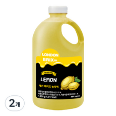 런던브릭스 레몬에이드 농축액 1800g, 2개