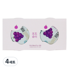 에코맘의산골이유식 유아용 산골푸딩 2p, 포도송이, 150g, 4세트