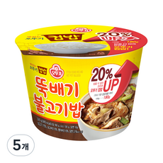 오뚜기 뚝배기 불고기밥 컵밥, 320g, 5개