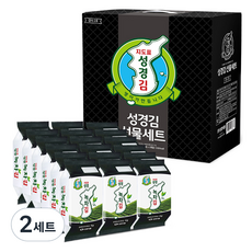 지도표성경 녹차식탁김 감사2호 4g x 18p 선물세트, 2세트