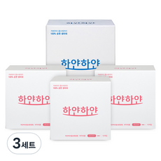 하얀하얀 유기농 순면 생리대 중형 10p x 3팩 + 대형 10p 세트, 3세트