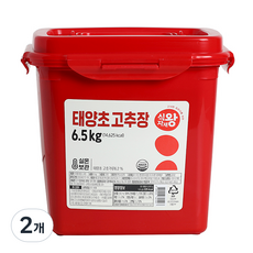 식자재왕 태양초 고추장, 2개, 6.5kg