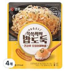 샘표 쓱쓱싹싹 밥도둑 견과류 오징어채볶음, 50g, 4개