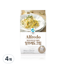 대상 청정원 알프레도 크림파스타, 604.4g, 4개