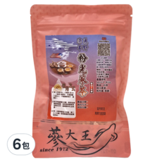 涼氣半野粉光蔘茶包, 3D立體茶, 5g x 10入, 台灣製造, 10個, 6包
