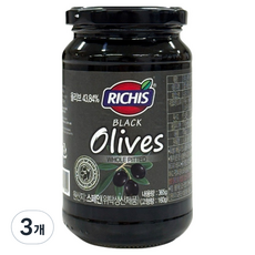 리치스 블랙올리브 병, 365g, 3개