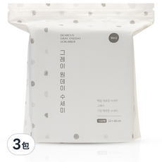 DEARCUS 一次性洗碗巾, 灰色, 100入, 3包