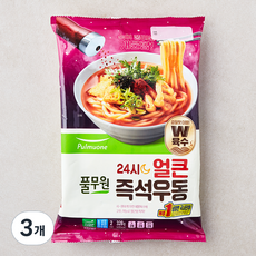풀무원 24시 얼큰 즉석우동 2인분, 328g, 3개