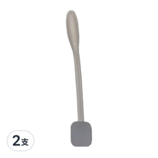 OO 生活輔具 乳液輔助刷, 附有軟墊和海綿兩款刷頭, 長度40cm, 單一顏色, 2支