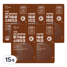 씨랩 간장 데리야끼맛 닭가슴살 스테이크, 100g, 15개