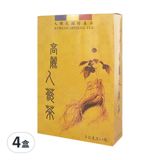 昊之蔘 瀚軒 精選韓國高麗人蔘茶，養生保健四季皆宜, 3g, 50包, 4盒