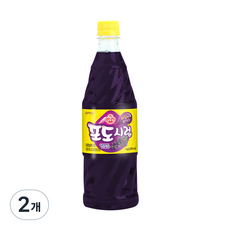 오뚜기 포도향 시럽, 1kg, 2개