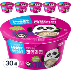 푸디버디 하양 컵라면 80g, 30개