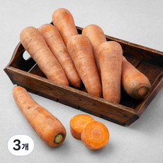 국내산 유기농 당근, 1kg, 3개 1kg, 3개