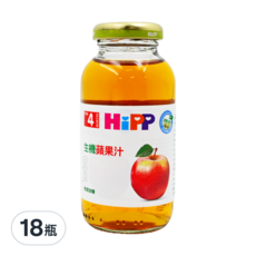 HiPP 喜寶 有機蘋果汁，歐洲原裝進口，嚴選100%有機水果，不額外添加糖，無人工色素，無香料, 200ml, 18瓶