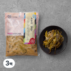 오늘의 밥상 된장고추, 1kg, 3팩