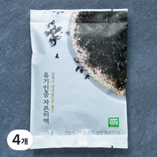 기장물산 유기식품 인증 냉채나 냉국용으로 좋은 자른 미역, 25g, 4개
