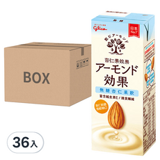 glico 格力高 杏仁果效果 無糖杏仁果飲, 36入, 196ml