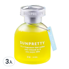 SUNPRETTY 車用香水-65ml 檸檬香氛 3入組, 3入