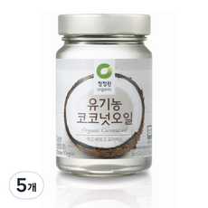 청정원 유기농 코코넛오일, 260ml, 5개