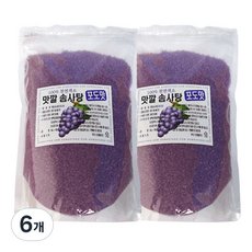 맛깔 솜사탕용 포도향 설탕, 500g, 6개