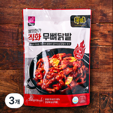 불맛한판 직화 무뼈닭발, 250g, 3개