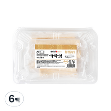 우진엿 명인 전통 가락엿, 140g, 6개