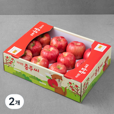 아삭한 충주씨 당도선별 사과, 3kg(12~14입), 2개