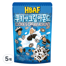 바프 쿠키앤크림 아몬드, 190g, 5개