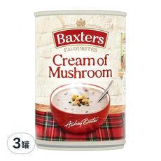 Baxters 蘑菇奶油濃湯, 400g, 3罐