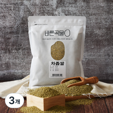바른곡물 국산 차좁쌀, 800g, 3개