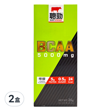 RED COW 紅牛 聰勁即溶BCAA 5000mg 檸檬口味, 26g, 2盒