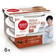 CJ Hetbahn 即食小扁豆黎麥蒟蒻飯, 6入, 150g