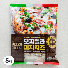 빙그레 모짜렐라 피자치즈, 240g, 5개