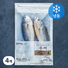 곰곰 천일염으로 간한 부세 (냉동), 600g, 4개