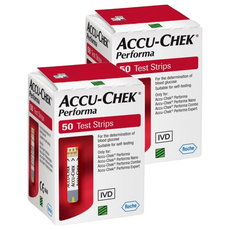 ACCU-CHEK Performa專用血糖測量試紙, 50件, 2個